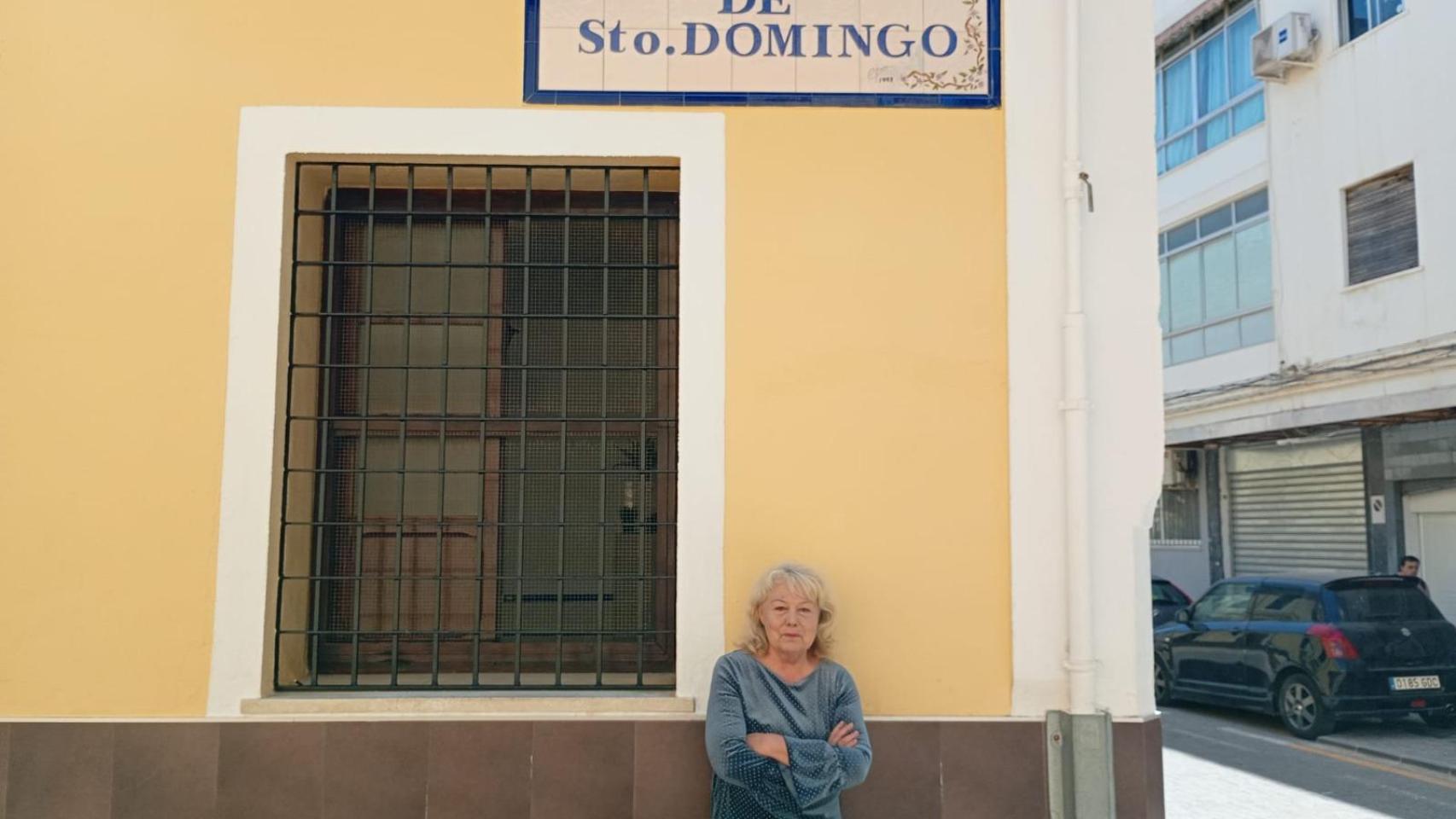 Pilar García en el Comedor de Santo Domingo.