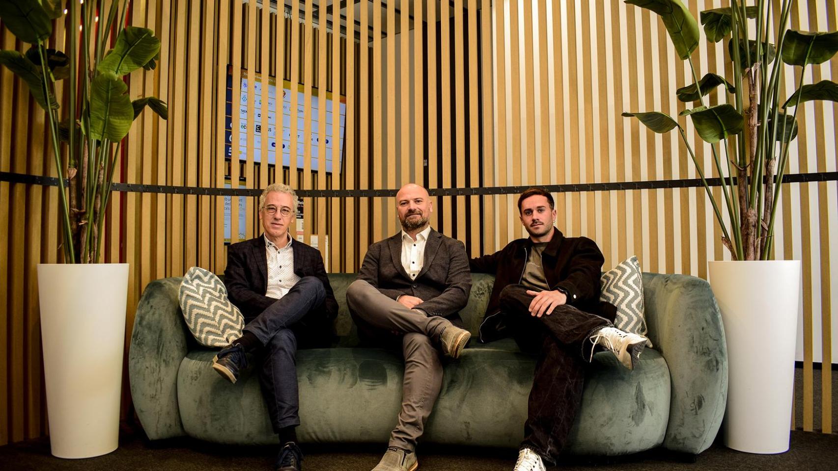 Jose Manuel Soria, Angel Martinez-Perez y Pol Cervera, fundadores de Base4.