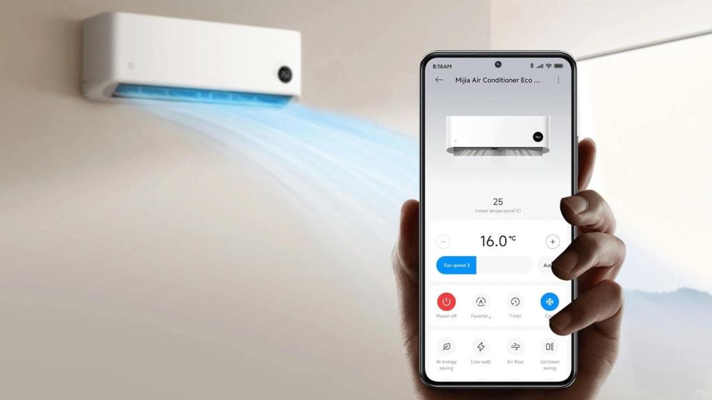 Control de aire acondicionado Mijia Eco con la app de Xiaomi