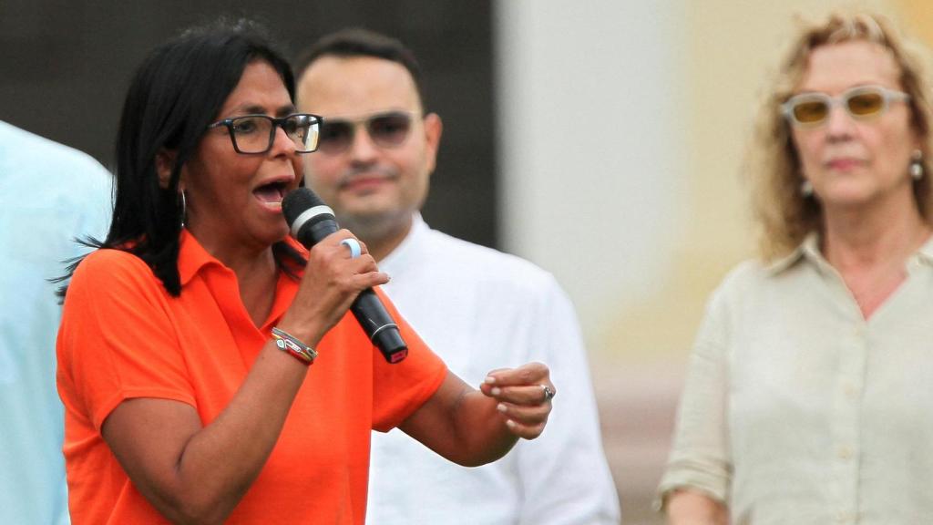 Delcy Rodríguez en un evento en Maracaibo.