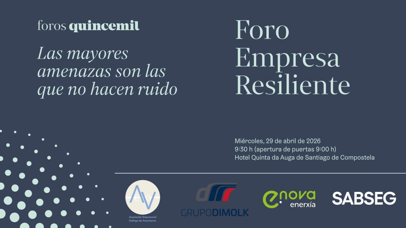El evento reunirá a empresarios y directivos en Santiago de Compostela