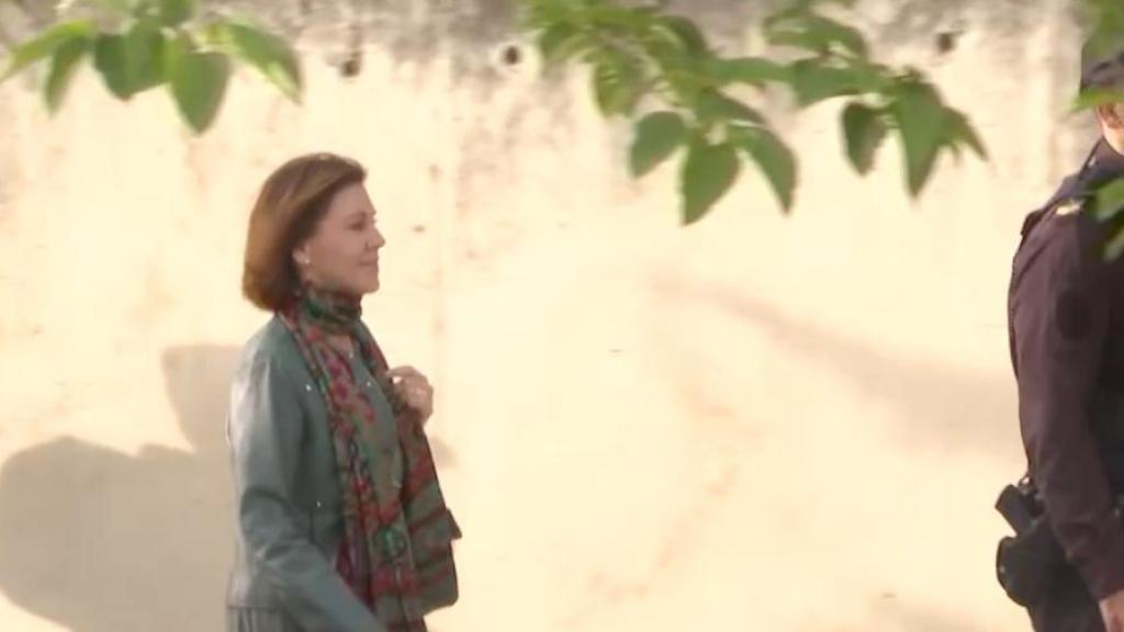 María Dolores de Cospedal a su llegada a la Audiencia Nacional.