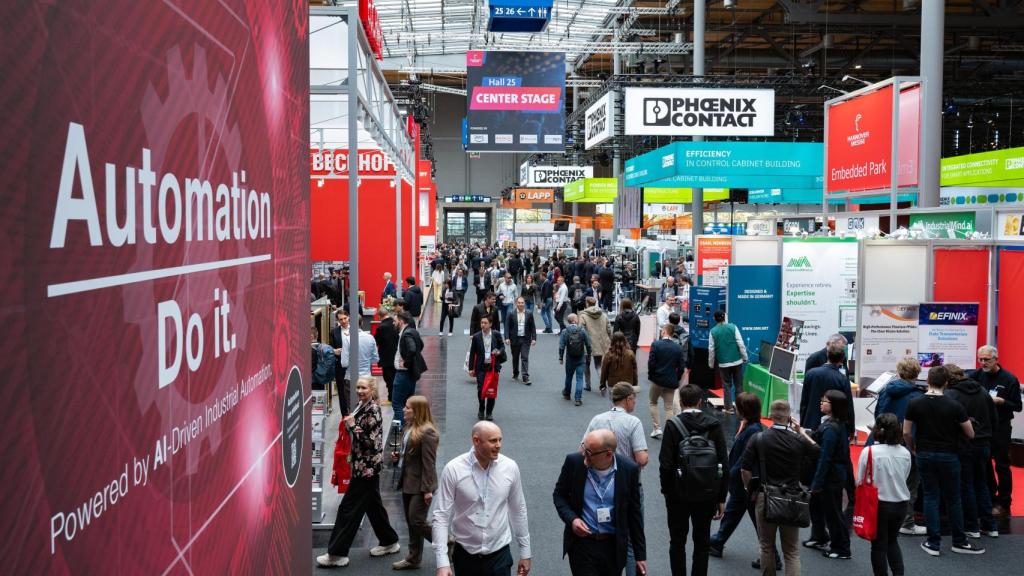 Uno de los pasillos de la feria 'Hannover Messe'