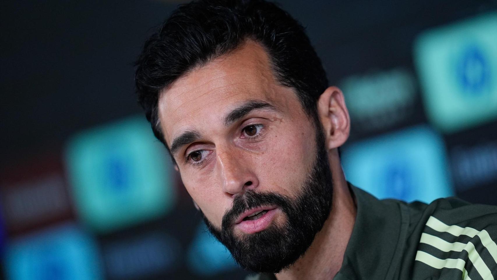 Arbeloa, en rueda de prensa con el Real Madrid
