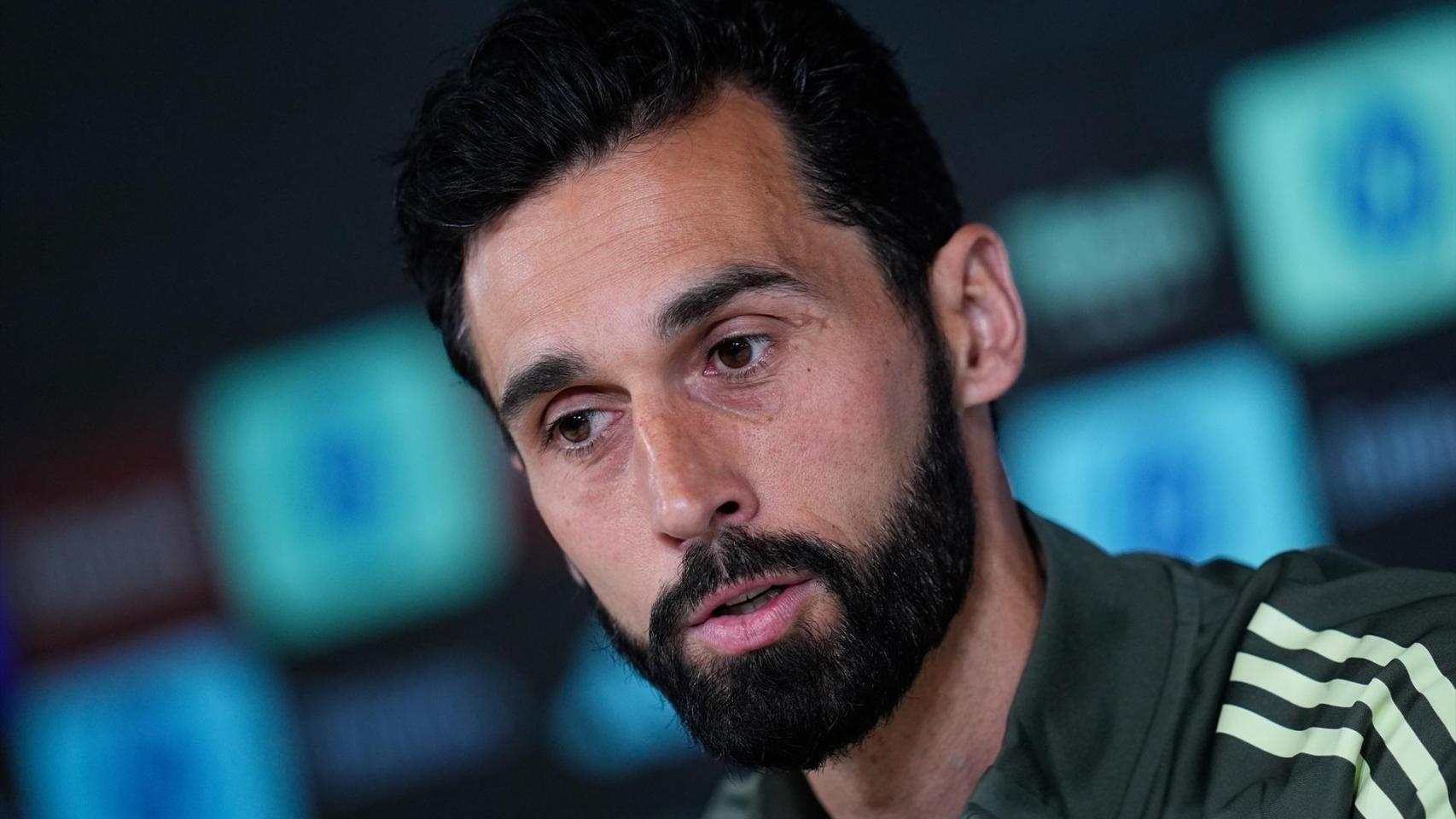 Arbeloa, en rueda de prensa con el Real Madrid