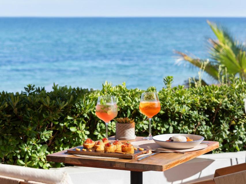 La terraza del Riomar Hotel.