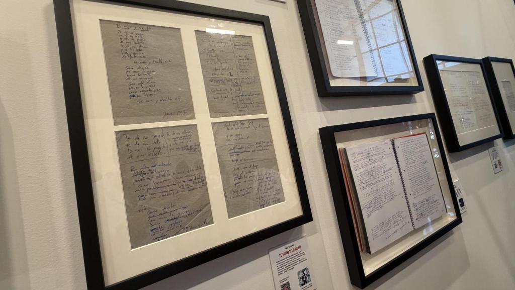 Manuscritos de la exposición 'Las mejores letras en español'