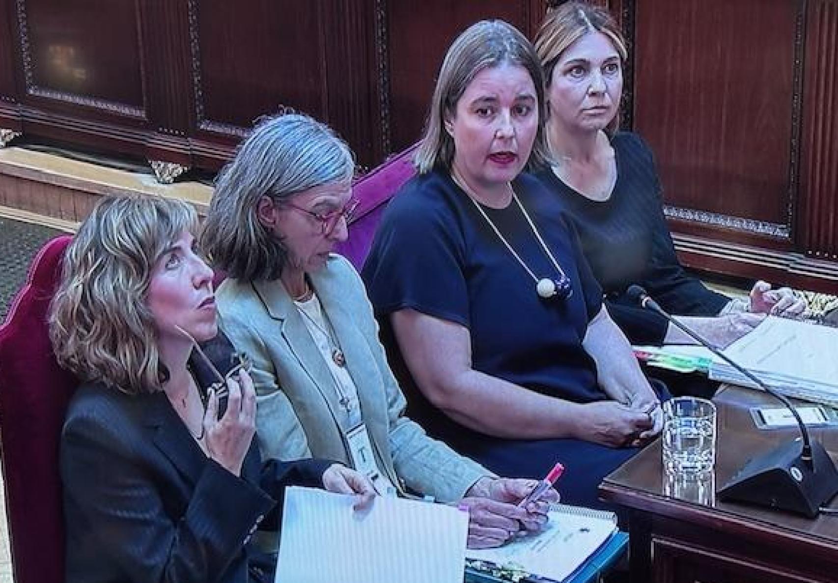 Comparecencia de las auditoras de Transportes ante el Tribunal Supremo