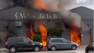 Una imagen del incendio.