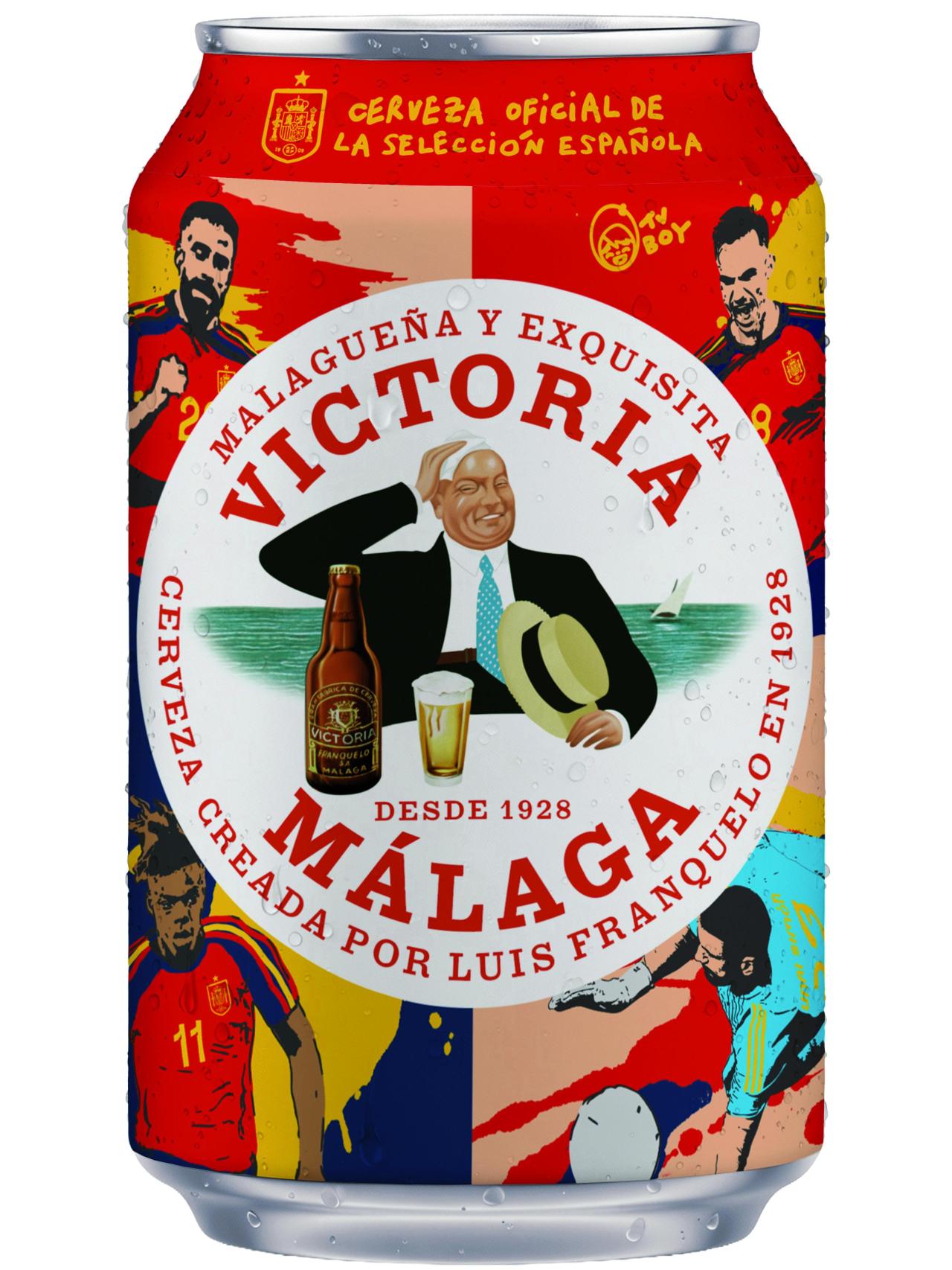 Diseño de la lata de Cervezas Victoria.