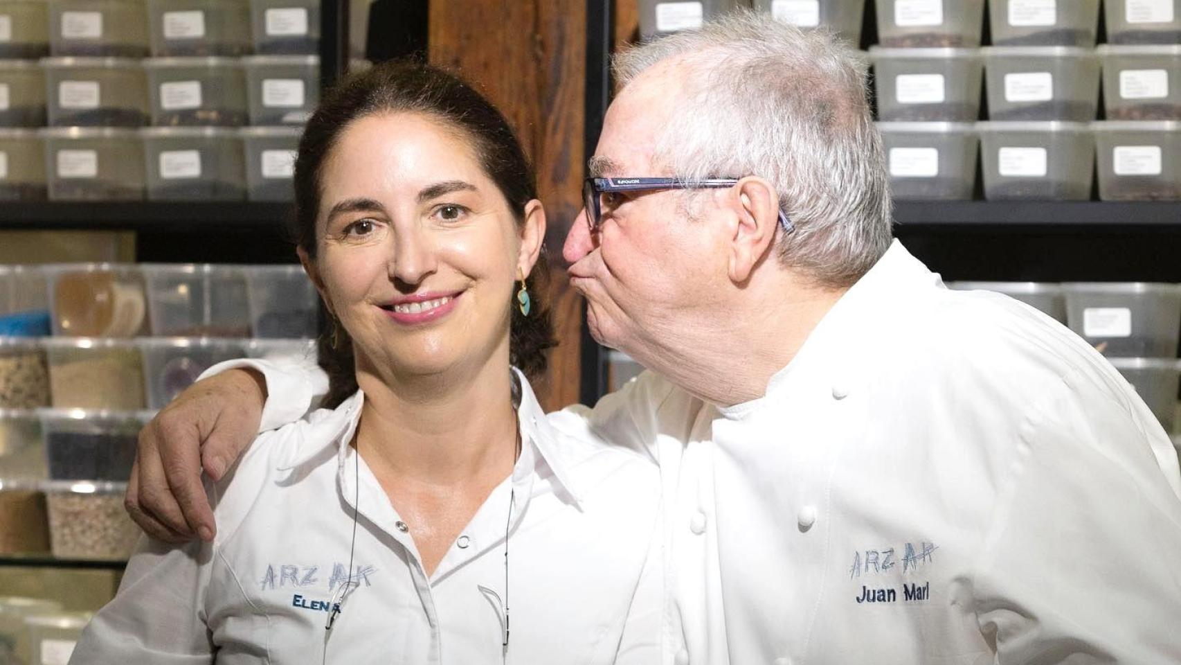 Elena Arzak junto a su padre, el respetado Juan Mari Arzak, en una fotografía de redes sociales.