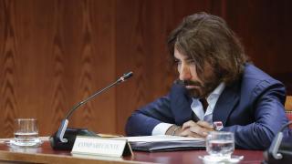 El exCEO de Air Europa, Javier Hidalgo, este jueves ante la comisión de investigación del Senado sobre las irregularidades registradas en la Sepi.