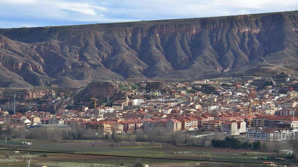 Albelda de Iregua desde el aire.