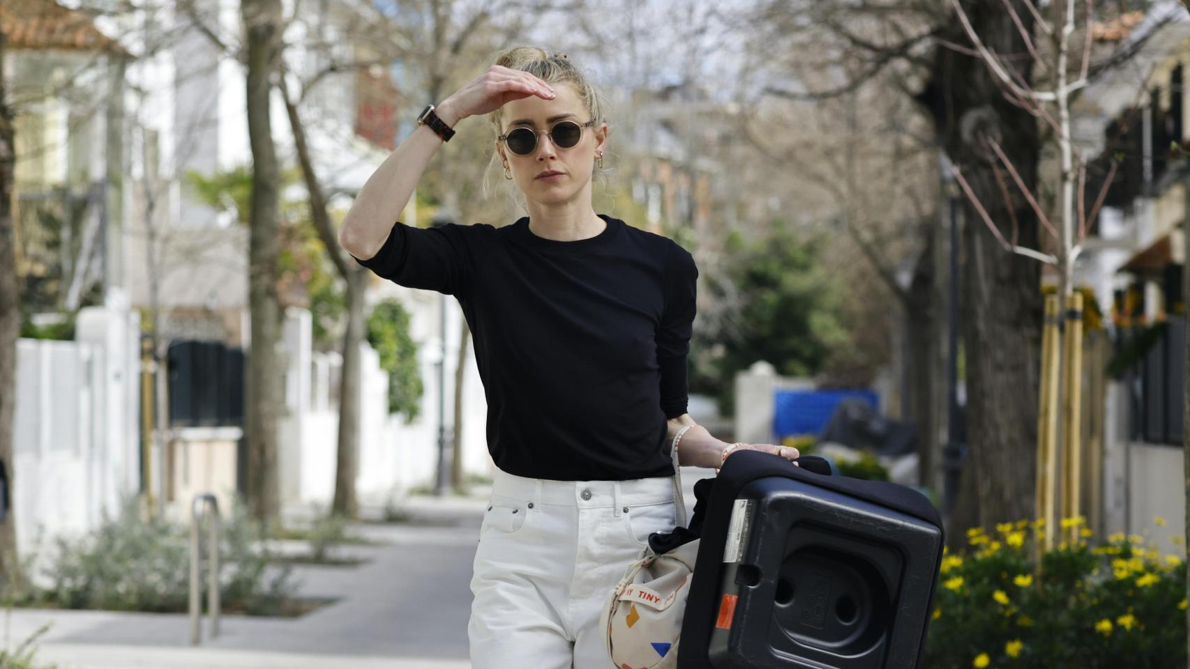 Amber Heard en Madrid.