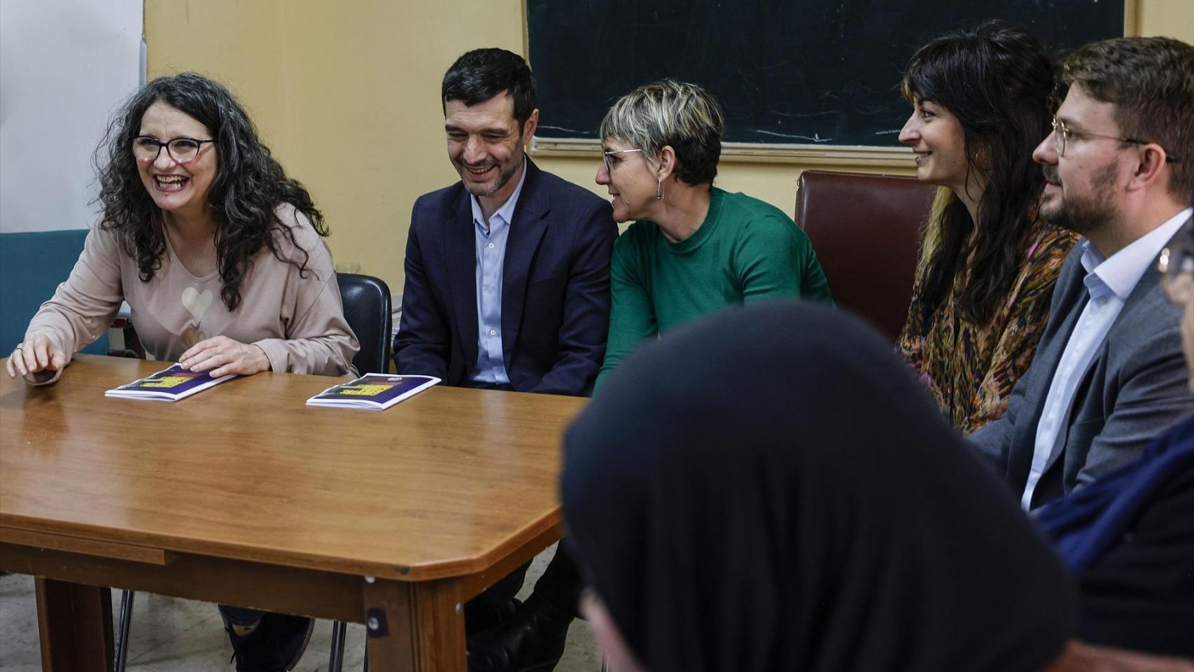 Mónica Oltra, Pablo Bustinduy, Papi Robles, Lucía Beamud y Alberto Ibáñez. Rober Solsona / EP