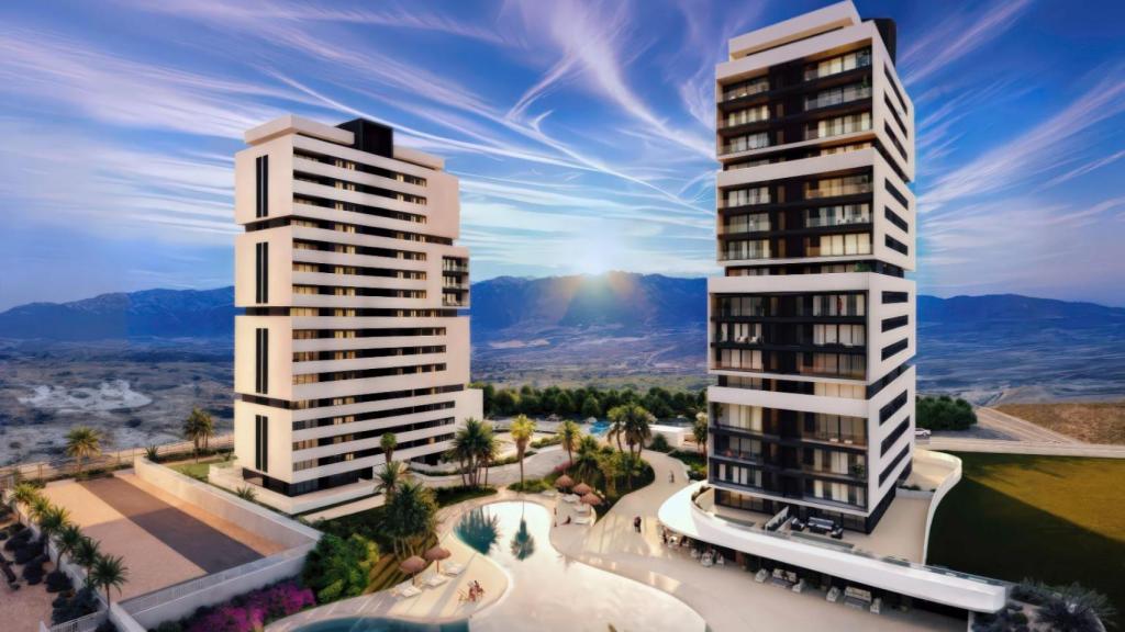 Vista del proyecto Íkono Homes en Nueva Condomina