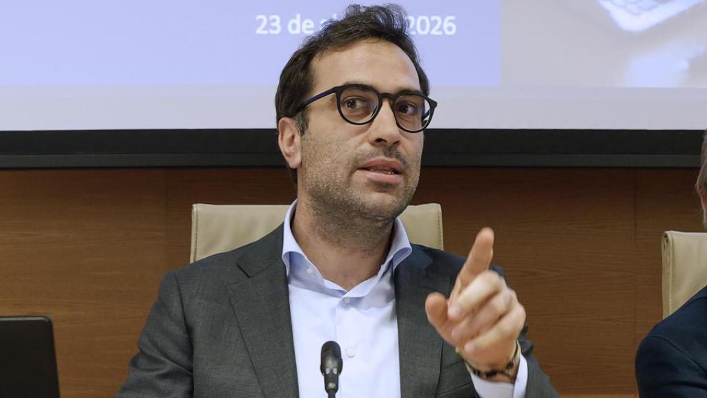 El ministro de Economía, Carlos Cuerpo, este jueves en el Congreso.