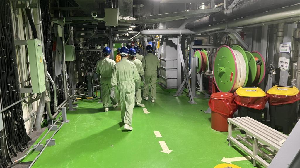 Interior de la central nuclear de Almaraz.
