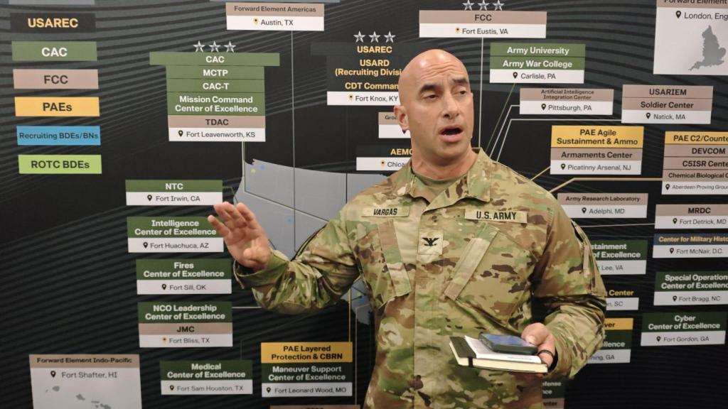 Uno de los militares del Training and Transformation Command de Estados Unidos, en eMerge 2026.
