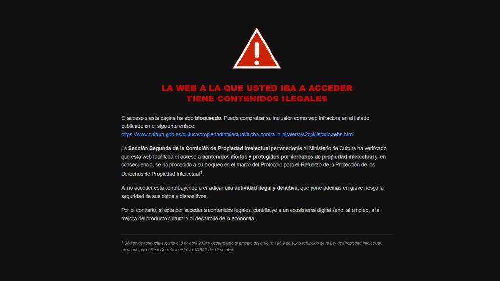 El mensaje de bloqueo que empiezan a mostrar las operadoras en España