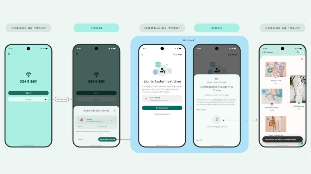 Nuevo método para crear una cuenta en apps de Android