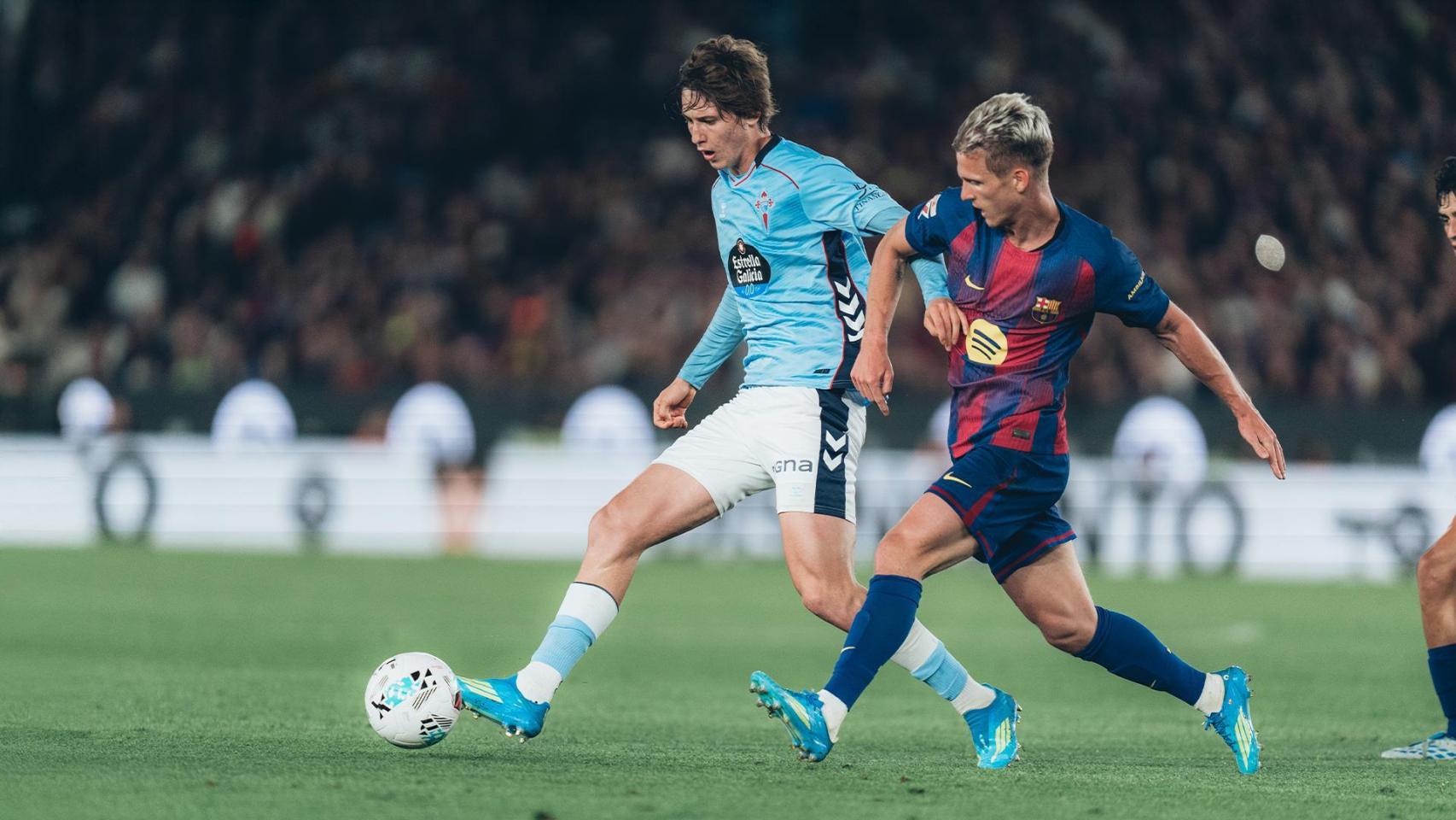 Partido del Celta en el Camp Nou.