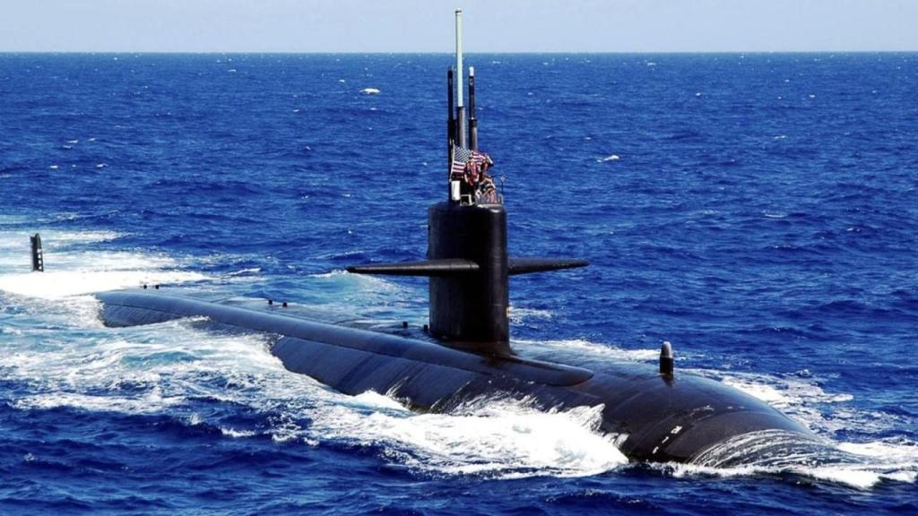 Submarino de propulsión nuclear de EEUU.