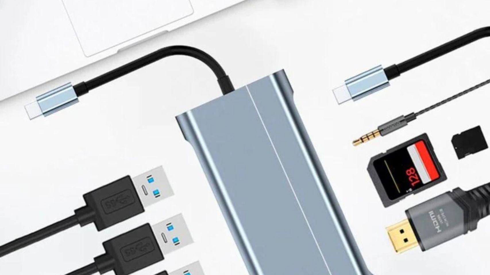 adaptador USB PcCom Essential HUB Dockin 11 en 1.jpg
