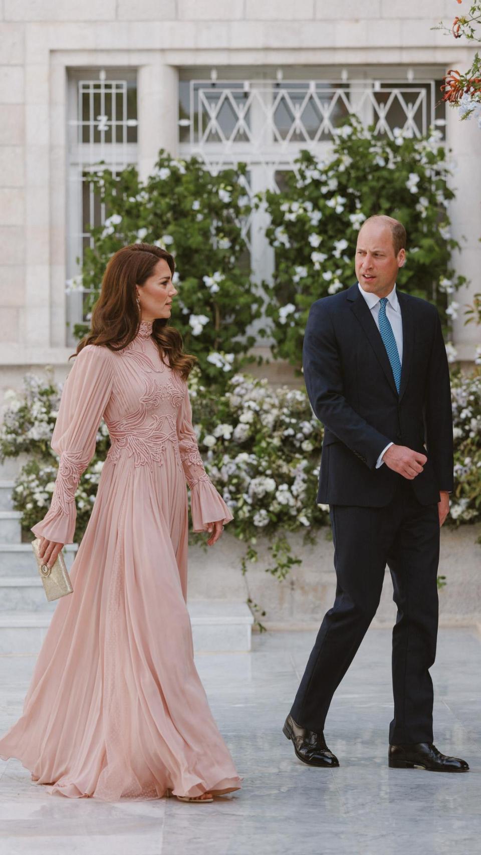 El príncipe Guillermo y Kate Middleton en un acto público.
