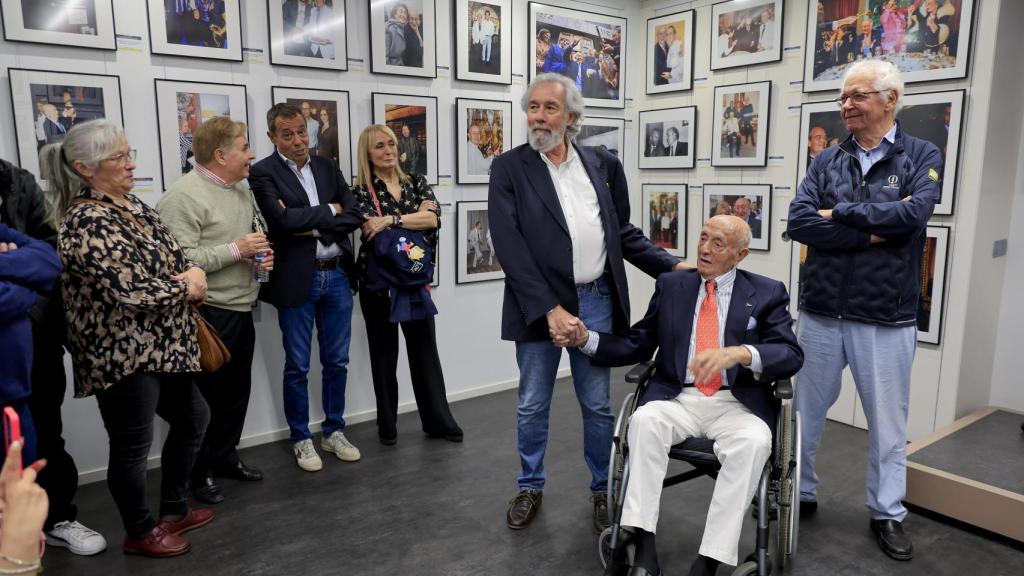Lucio Blázquez, el 16 de abril, día de la inauguración de la exposición.