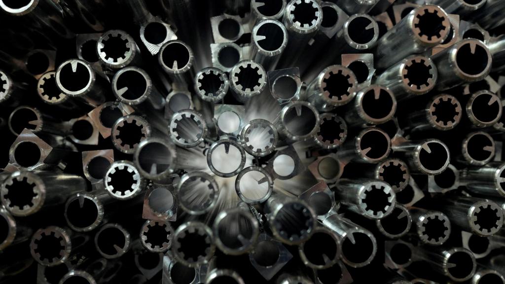 Tubos de aluminio.