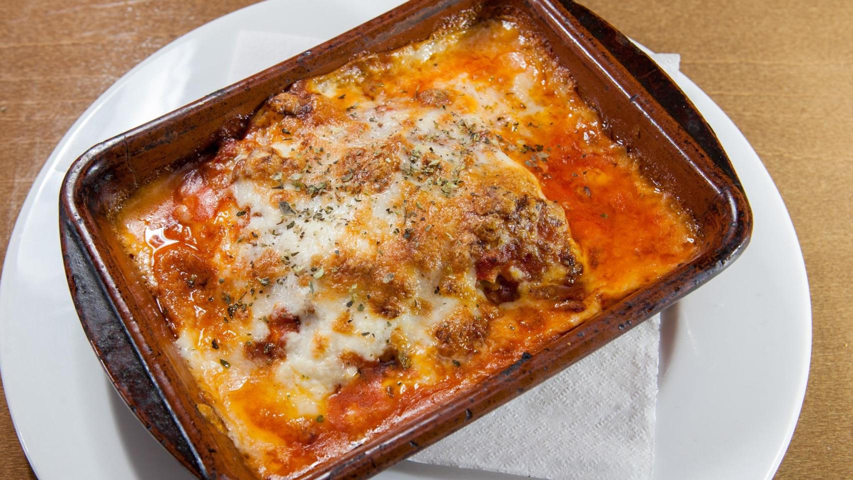 Canelones del restaurante La Góndola.