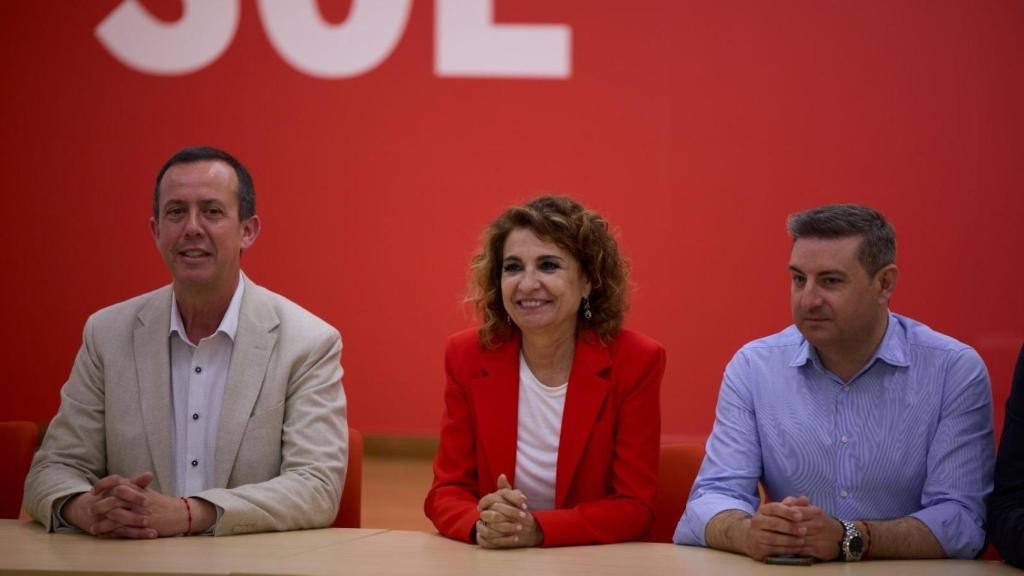 María Jesús Montero, este viernes por la mañana en Almería.