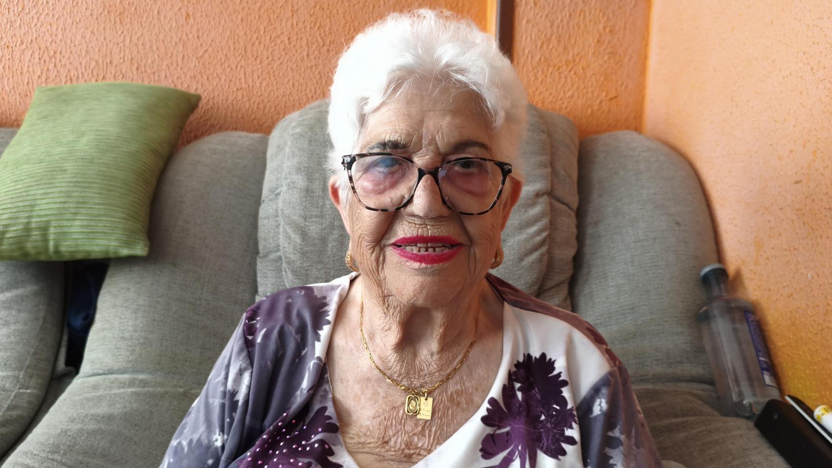 Maruxa Seijas en su casa en A Coruña