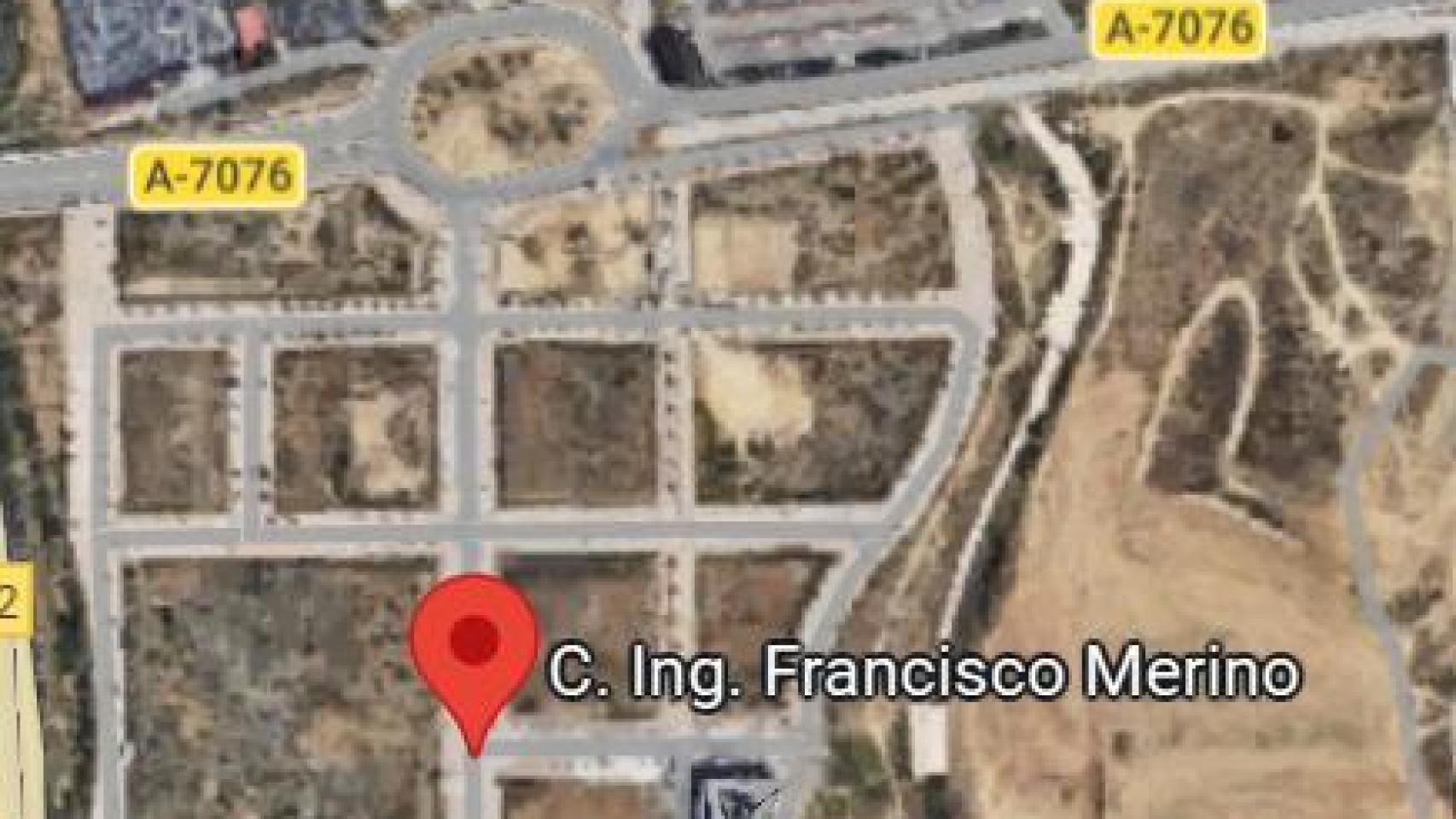 La calle donde ha tenido lugar el siniestro.