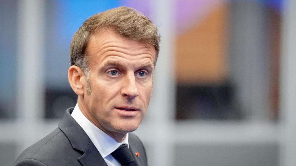 El presidente francés, durante la cumbre de Chipre