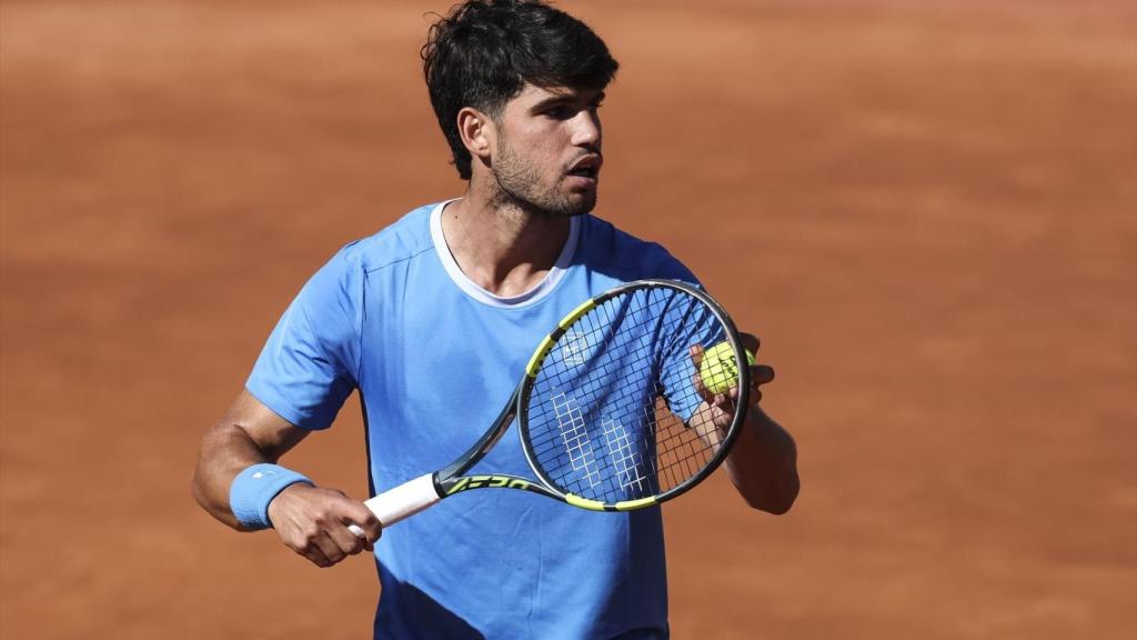 Carlos Alcaraz, en el torneo Conde de Godó.