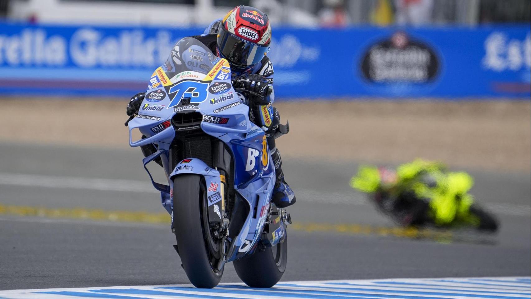 Álex Márquez, durante la segunda sesión de entrenamientos del GP de España, en el circuito de Jerez.