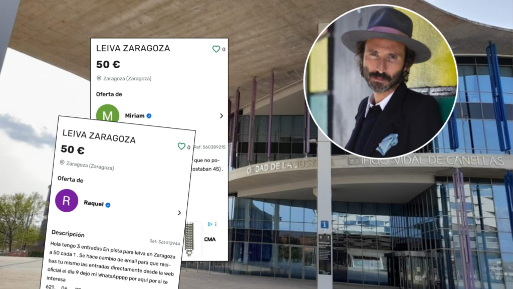 Leiva, con los anuncios fraudulentos publicados en el portal web.