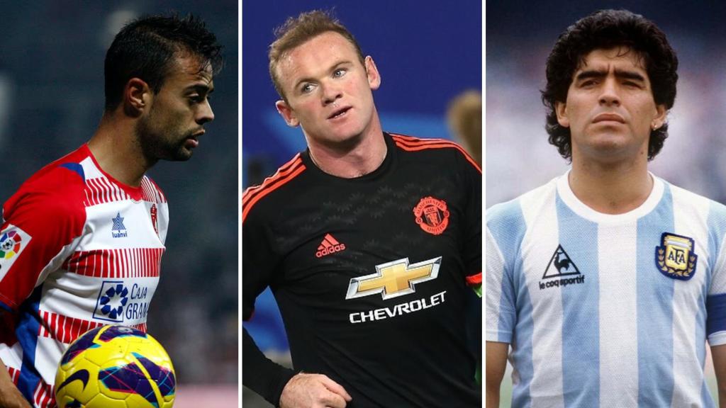 Dani Benítez, Wayne Rooney y Maradona.