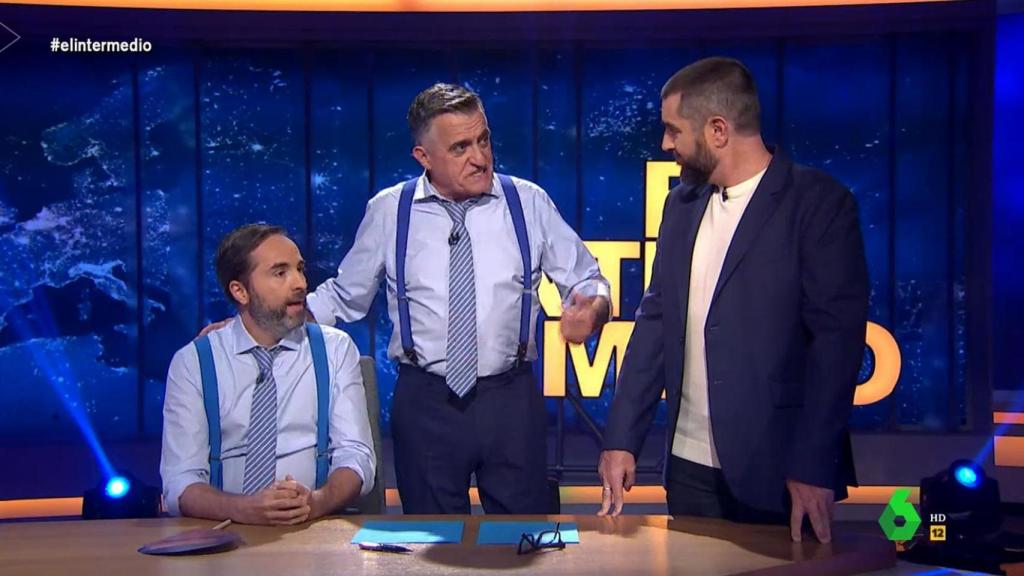 Dani Mateo, junto a Wyoming, en 'El Intermedio'.