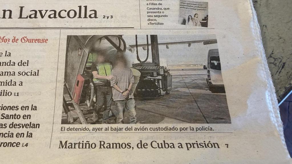 El nombre de Martiño Ramos, en la edición del viernes 24 de 'La Voz de Galicia'.