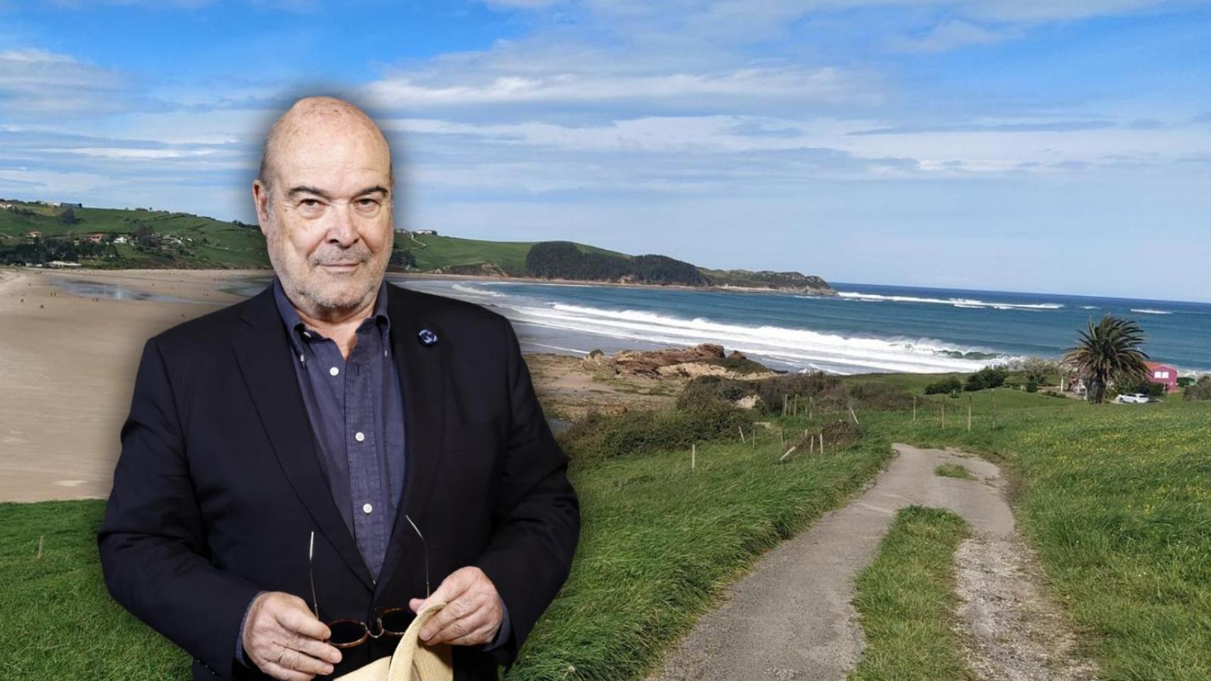 Antonio Resines y una imagen de Trasvía, en Cantabria.