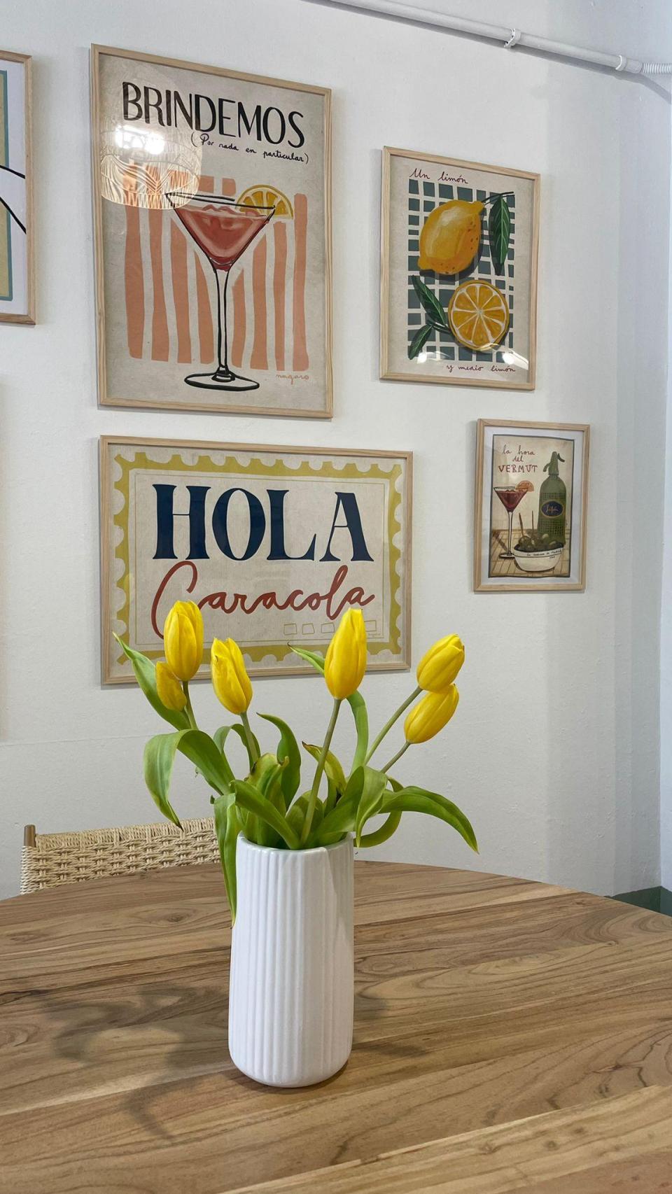 Un espacio con flores en Mara, Vigo.
