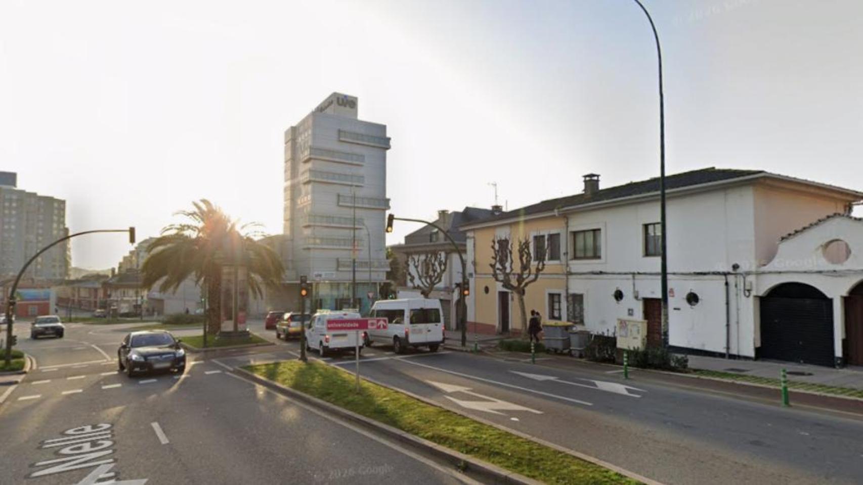 Cruce entre ronda de Nelle y avenida de Arteixo en A Coruña.