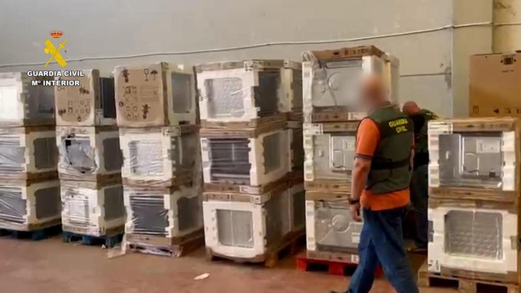 Parte de la mercancía robada
