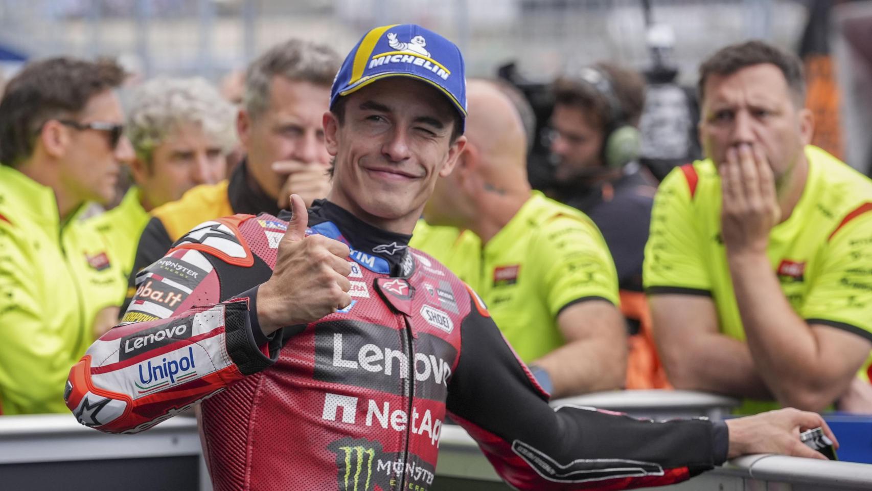 Marc Márquez, en los entrenamientos libres del GP de Jerez.