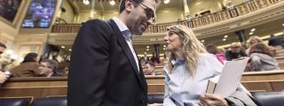 Carlos Cuerpo y Yolanda Díaz, en el Congreso.
