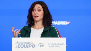Isabel Díaz Ayuso, este sábado en un acto organizado por el PP de Madrid.