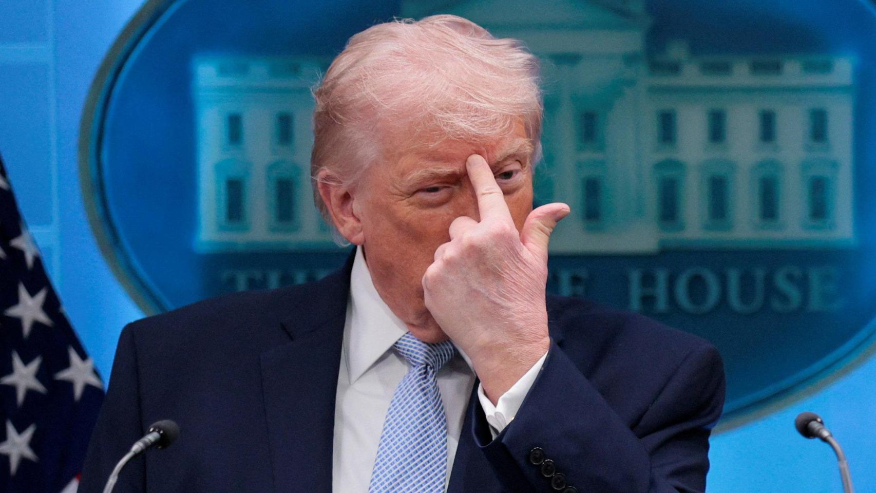 El presidente de EEUU, Donald Trump, en una rueda de prensa tras el atentado.